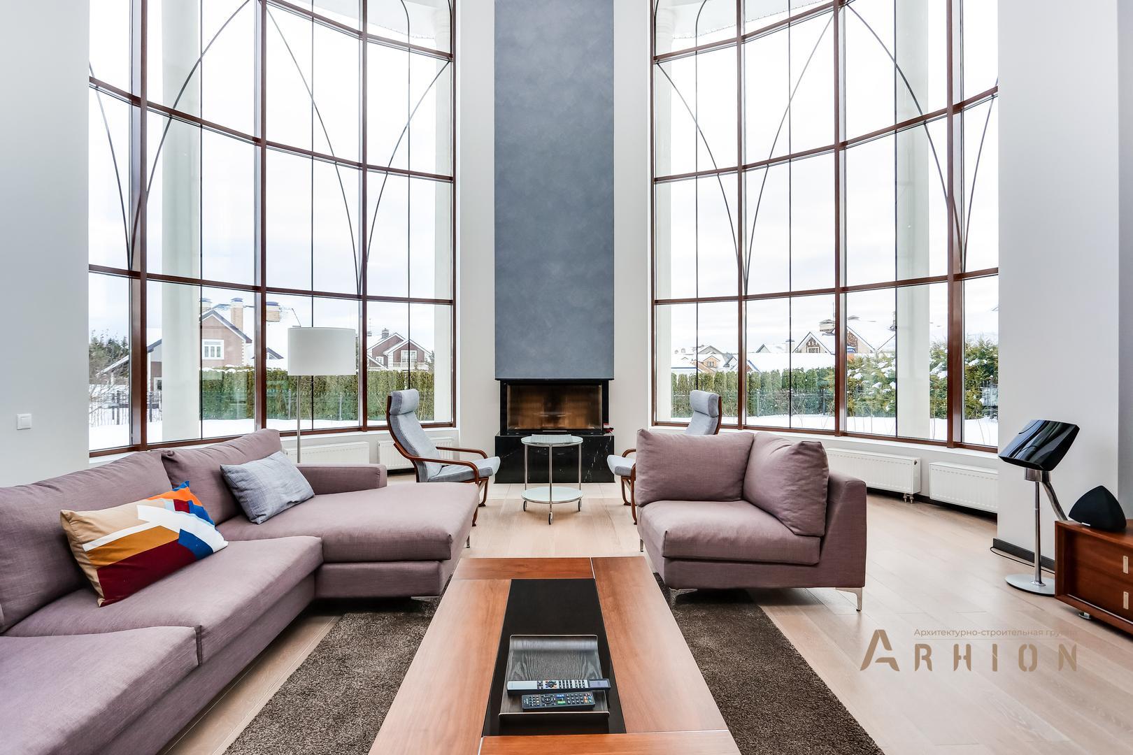 11. Проект двухэтажного дома в современном классическом стиле с многоскатной кровлей, gk-02, площадью - 410 кв c сауной, терассой, балконом, гаражом, эркером, вторым светом